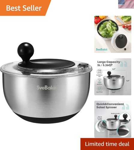 Salad spinner stainless steel - salad,