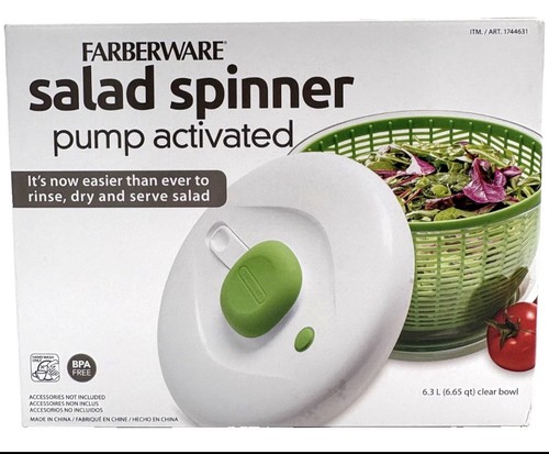 Farberware salad spinner 3l - salad, 6.3l